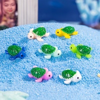 Aksesoris Resin Penyu Laut Berwarna-warni Berkualitas Tinggi Cetakan Resin Penyu Warna Solid yang Lucu Liontin Resin Hewan untuk Dekorasi