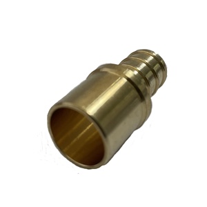 Lead-Free 1/<strong>2</strong>\" <strong>X</strong> 1/<strong>2</strong>\" Brass Pipe Fitting with Smooth Surface Treatment PEX Nipples Brass Plumbing Nipple - Product Image 1