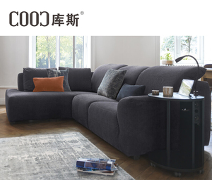 Guangzhou luxus divani italiani mobili moderni in tessuto di lino divano a due posti de <span class=keywords><strong>canto</strong></span> soggiorno set di divani componibili grigi - Product Image 1