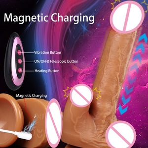 Tongue Licking Honey Bean Simulation Electric Telescopic 9 <b>Vibration</b> Modes Magnetic Charging Big Stud Penis <b>Vibrator</b> SM JJ Adult - Product Image 2