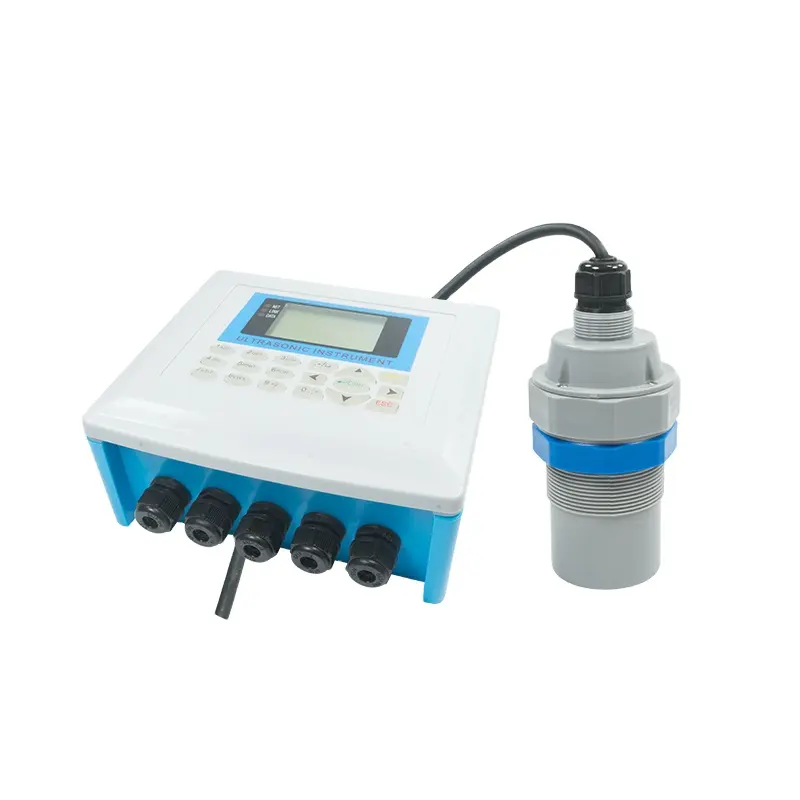 Cixi Split Jenis Remote Display Digital Non Kontak Ultrasonic Level Meter, Ultrasonic Tangki BBM Level Meter Alat Ukur