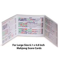 2026 Modern Acrylic Mahjong Scoring Rules Card with Transparent Magnifier 4-Player Game