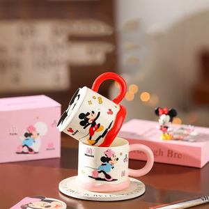 <span class=keywords><strong>Taza</strong></span> de Cerámica con Diseño de Mickey y Minnie, con Tapa 3D, Linda <span class=keywords><strong>Taza</strong></span> de Café para Niños, Regalos de Cumpleaños y <span class=keywords><strong>Navidad</strong></span> - Product Image 1