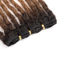 Extensions de Dreadlocks 100% Cheveux Humains Véritables BLT 6-18 Pouces, Bouclées aux Extrémités, Fait Main, Locs Permanents, Lots d'Extensions de Cheveux