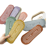 Chaussettes de yoga et de Pilates pour femmes, logo personnalisé, antidérapantes, avec sangle, coton, coupe basse, respirantes, tricotées, été