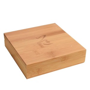 Bamboo Tea <b>Cake</b> Packaging <b>Box</b> Rectangle Handmade <b>Gift</b> Craft Storage Wooden <b>Box</b> Solid Wood Customizable Thickness High - Product Image 4