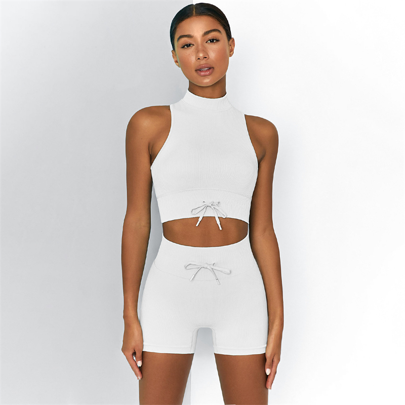 8 colors  Fashion Modern Breathable Workout Clothing Women Active Wear Yoga Set fitness