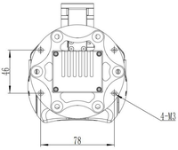 Caméra vidéo pour drone A103 avec nacelle, charge utile 4K, imagerie thermique 640x512, télémètre laser 1500m, suivi IA, en aluminium
