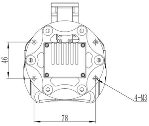 كاميرا جيمبال للطائرة بدون طيار A103 بدقة 4K وتصوير حراري 640×512 مع مقياس مسافة ليزري 1500 متر وتتبع بالذكاء الاصطناعي - Product Image 3