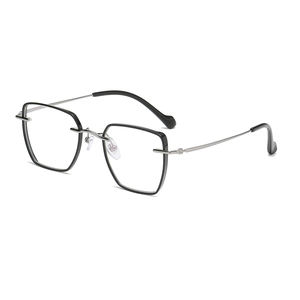 Gafas de acetato frontal de titanio, gafas de <span class=keywords><strong>luz</strong></span> súper finas, montura óptica para mujeres y hombres, gafas ópticas cuadradas - Product Image 6