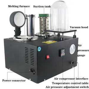 Horno de Inducción de Alta Temperatura para Refinación de Metales Preciosos, Fundición de Oro y Plata, Joyería, Doble Propósito - Product Image 3