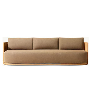 Set di Divani da Giardino per Villa e Cortile, Chaise Longue in Teak, Arredamento da Esterno in Stile Americano, Divano Componibile per Hotel e Balcone - Product Image 4