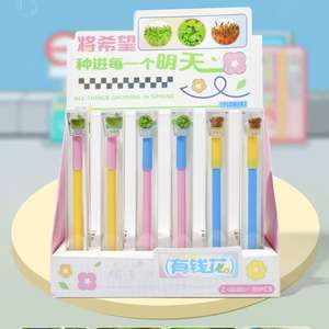 Stylos <span class=keywords><strong>de</strong></span> papeterie à <span class=keywords><strong>encre</strong></span> à base d'eau en forme d'animaux <span class=keywords><strong>de</strong></span> <span class=keywords><strong>dessin</strong></span> animé, stylo <span class=keywords><strong>de</strong></span> signature <span class=keywords><strong>de</strong></span> bureau pour étudiants, design frites et crème glacée, <span class=keywords><strong>bambou</strong></span> 0,5 mm - Product Image 3