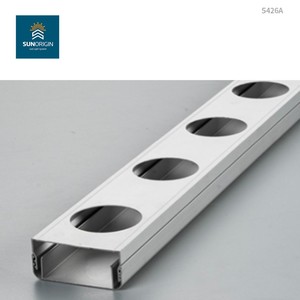 Profilé en alliage d'aluminium, rail IP68, contrôle WIFI, éclairage ponctuel LED, ensemble d'éclairage permanent, contour architectural, pliage, découpe, soudage - Product Image 1