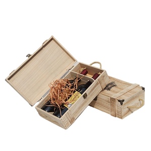 De <span class=keywords><strong>vino</strong></span> de madera de 2 botellas de <span class=keywords><strong>vino</strong></span> caja de almacenamiento caja de Whiskey - Product Image 4