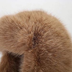 New Winter <b>Lei</b> Feng Ski Hat Plush Warm Ear Cap Soft Waxy Mink Wool Thickened Travel Digital Printing Custom Color Logo Unisex - Product Image 3