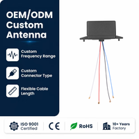 Antena Vertical Multibanda MIMO de 4 Puntas para Vehículo, GPS 4G 5G WiFi y Generador de Iones Negativos ABS DC12V, Transformador de Corriente 110V/220V
