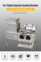 Machine de comptage et d'emballage semi-automatique numérique RL-4 pour gélules molles en acier inoxydable, machine de mise en bouteille