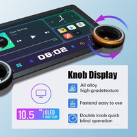 Autoradio GPS Android Universel 10,5 Pouces à Double Bouton Écran Diamant 2K avec Fonctions DSP Mirror Link et RGB