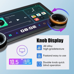 10.5 inch phổ Android âm thanh GPS xe đài phát thanh núm đôi 2K kim cương màn hình DSP gương liên kết RGB chức năng xe DVD Player - Product Image 5