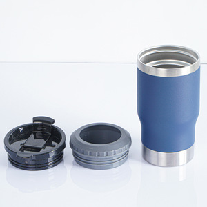 Taza aislada gruesa de doble capa 4 en 1, tanque de almacenamiento en frío de 14oz con abridor, sacacorchos, gruñidor de <span class=keywords><strong>cerveza</strong></span> de acero inoxidable - Product Image 2