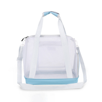 Sac de transport léger et respirant en maille pour chat et chiot, sac à bandoulière en nylon, directement de l'usine Fuliya