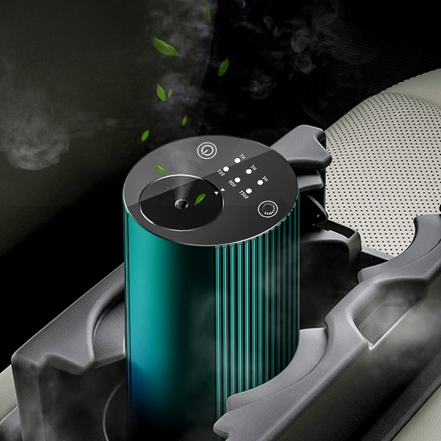 Light Aluminum Waterless Nebulizer Battery Operated Timing Function Multi-Capacity Essential Oils Diffuser for Cars Outdoor Use