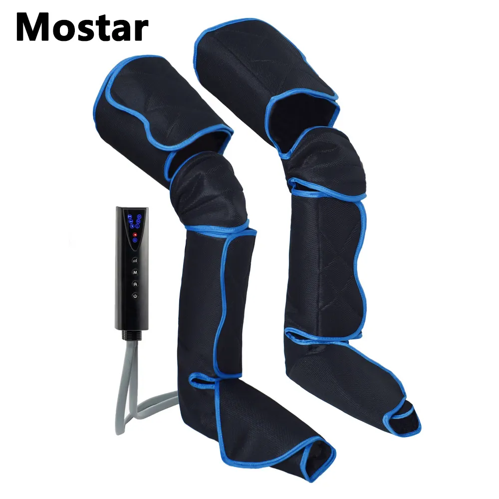 Sistema de recuperación de diseño deportivo Mostar, botas de compresión de aire, masajeador de piernas completas con dispositivo de sistema de compresión de aire térmico