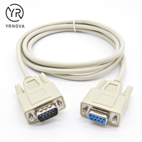 Cable de extensión personalizado DB9 macho a hembra RS232 Cable serie D-Sub de 9 pines con aislamiento de PVC para uso en computadora