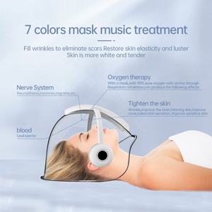 Deep Cleansing Acne Pigmentation Face Lift Black Head Remove 7 Color Masks Treatment 8 <b>in</b> 1 Hydra Beauty Facial Machine - Product Image 2