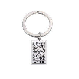 12 segno zodiacale <span class=keywords><strong>portachiavi</strong></span> in acciaio costellazione oroscopo scheletro <span class=keywords><strong>portachiavi</strong></span> per le donne accessori per borse di moda tarocchi carte <span class=keywords><strong>portachiavi</strong></span> - Product Image 3