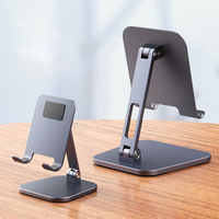 Support pliable portatif d'alliage d'aluminium pour le support universel de bureau de téléphone portable de tablette de téléphone avec le support du nord pour l'usage de lit à la maison