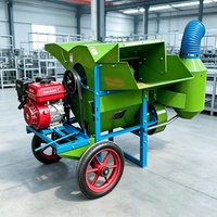 Nouvelle batteuse agricole à moteur pour blé, machine haute productivité avec petite capacité et design compact