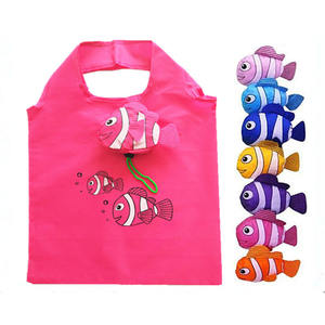 Sacs fourre-tout réutilisables écologiques personnalisés ours de dessin animé mignon sac d'épicerie pliable avec logo imprimé - Product Image 3
