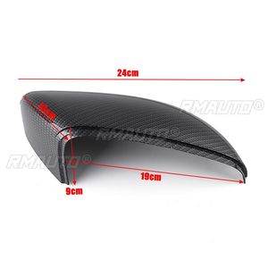 Couvercle de rétroviseur latéral gauche/droit pour VW Touran 2010-2014/Golf MK6 2009-2013, pièces extérieures en Fiber de carbone - Product Image 2