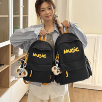 Sac à tablette tendance pour filles du collège, en PU, avec fermeture éclair, simple, grande capacité, léger, double compartiment