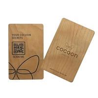 Bois Bambou Instagram Facebook Carte Carte Programmable Nfc Bois NFC RFID Carte D'examen