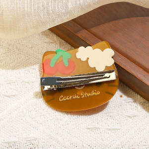 شين مي مشبك شعر لطيف ومخصص للكتيفة مرحبا كيتي ، اكسسوارات الراتنج اسيتات سانريو لجميع انواع شد الشعر للفتيات، بيع بالجملة - Product Image 2