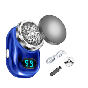 Afeitadora Rotativa Recargable USB Tipo-C, Mini Afeitadora Eléctrica Portátil de Bolsillo para Hombres, Afeitado en Seco/Húmedo para Cara, Bikini y <span class=keywords><strong>Cuerpo</strong></span>, IPX1, Uso Doméstico - Product Image 1