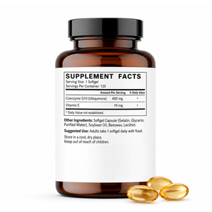 Gélules de Coenzyme Q10 à Marque Blanche – Complément COQ10 pour Adultes – Soutient la Santé Cardiaque et Immunitaire – Naturel, Biologique, Riche en Protéines - Product Image 6