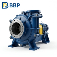 Pompa Slurry High Head Tahan Aus, Pompa Sentrifugal Horizontal untuk Sirkulasi Air Cinder