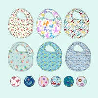 Bavoirs pour bébé en bambou 95% et élasthanne 5%, imperméables, pour nouveau-né, gamme familiale