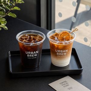 แก้ว PET แบบใช้แล้วทิ้งสำหรับกาแฟเย็น ลาเต้ เครื่องดื่มคาเฟ่ บรรจุภัณฑ์แบบนำกลับบ้าน ขายส่ง รับพิมพ์โลโก้ตามสั่ง - Product Image 4