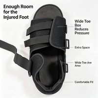 Chaussures post-opératoires à semelle rigide compensée extra large pour la récupération de la pointeuse calcanéenne et de la fasciite plantaire, directement de l'usine CE OEM ODM