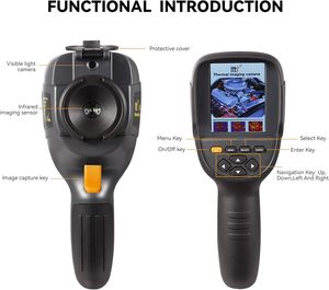 Caméra thermique Hti-Xintai HT-19 avec 300 000 pixels, écran couleur de 3,2 pouces, batterie incluse, prise en main légère et confortable - Product Image 2