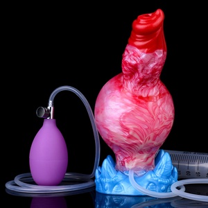 2024 Most Popular Selling Master Fantasy Alien Series Inflatable Squirting Big Knot <b>Dildo</b> Dong Anal Plug Sex Toy for Adult - Product Image 3