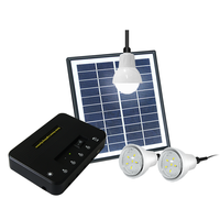 Système d'énergie solaire portable 18W Kits d'éclairage domestique et mini générateurs solaires pour usage domestique Nouveau système de charge solaire