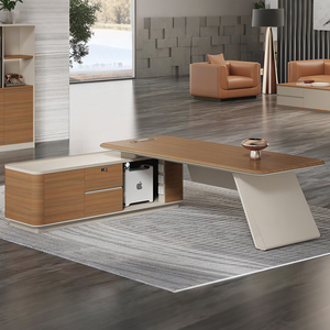 New <strong>Minimal</strong> Boss <strong>Desk</strong> Business Executive Work Table Silent Storage Cabinet Password Lock Drawer Durable <strong>Desk</strong> for Company Leaders - Product Image 4