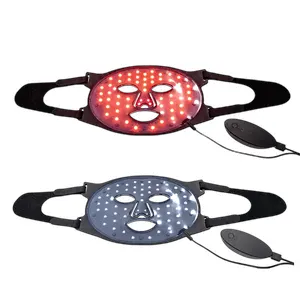 Miglior prezzo all'ingrosso maschera di luce in Silicone irraggiamento flessibile oltre 25mW a infrarossi LED di bellezza facciale LED maschera di terapia della luce