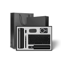 Ensemble cadeau d'entreprise personnalisé avec logo, clavier et souris sans fil, cadeau d'anniversaire de bureau, cadeau d'entreprise de luxe